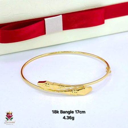 18K GOLD BANGLE