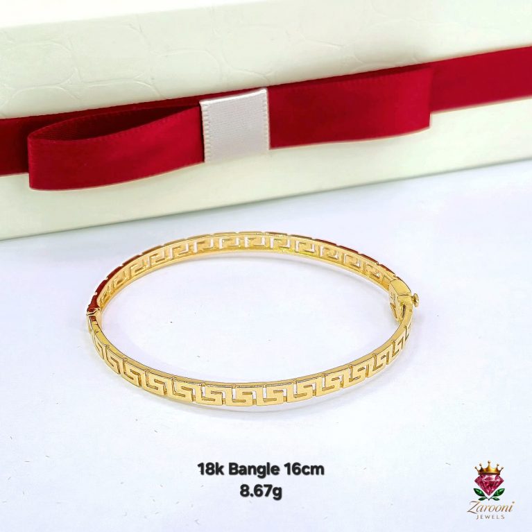 18K GOLD BANGLE
